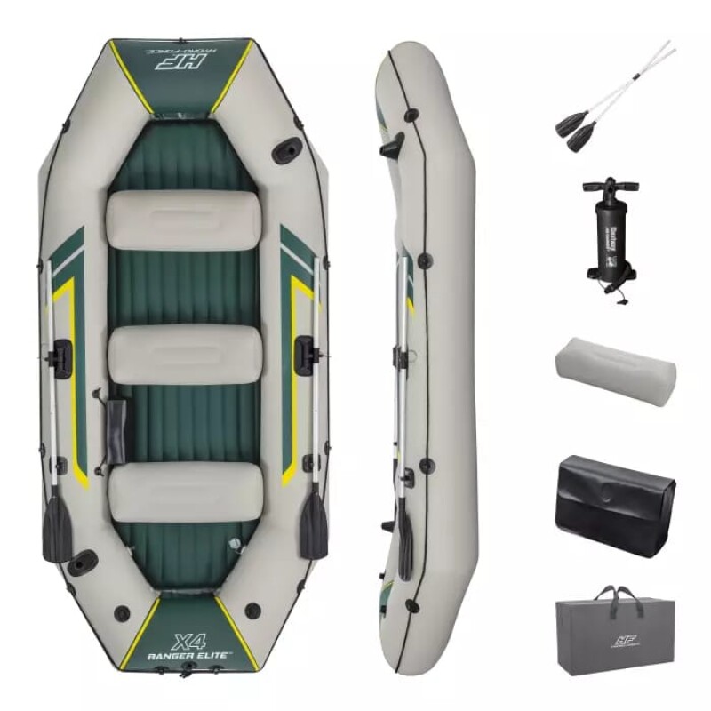 Inflatable 4-seat boat Bestway Ranger Elite X4 Raft, 320x148x47 cm, 65157