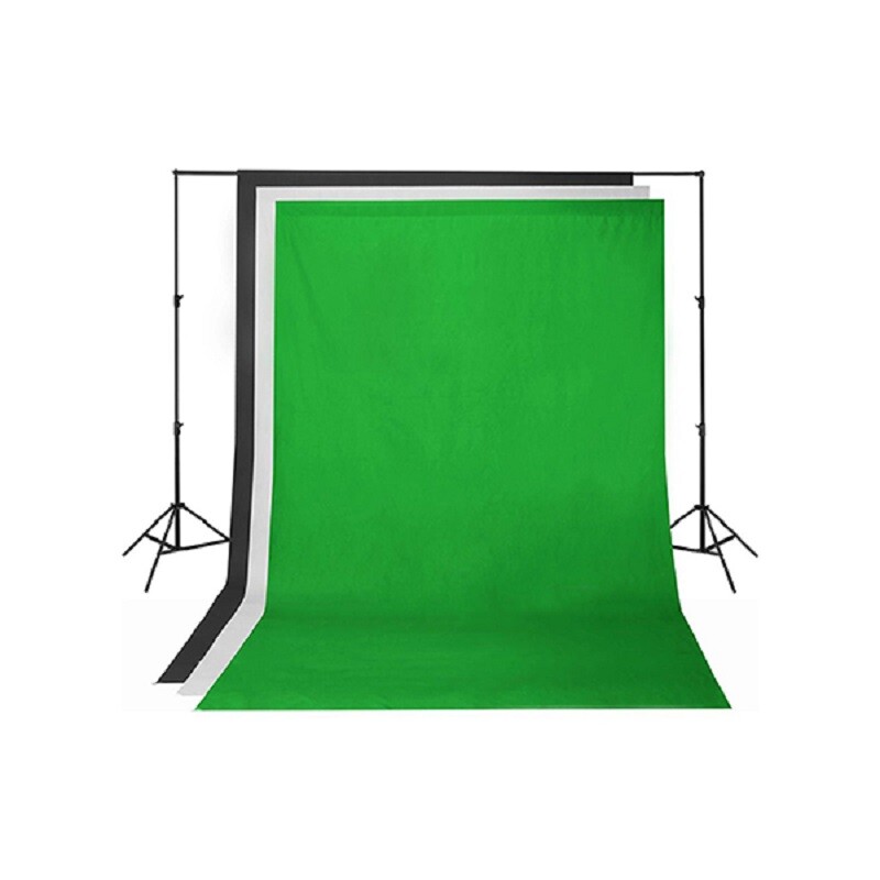 Polipropilēna video fons 1.6 х 5m, zaļš Chroma Key