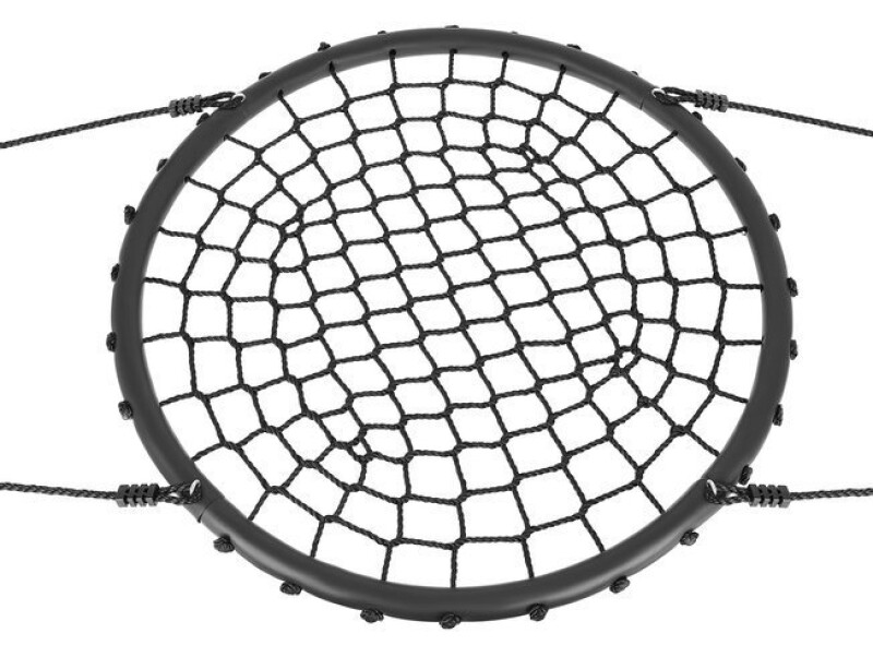 Šūpoles Stārķa ligzda Ø 100 cm, melnas