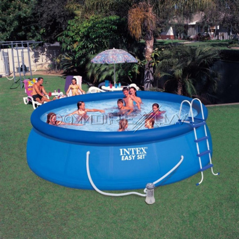 Бассейн Intex Easy Set Pool 457x122 см, с фильтрующим насосом и аксессуарами (26168)