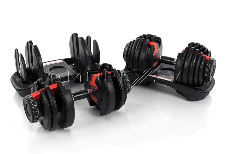 Adjustable dumbbell set 2x24kg