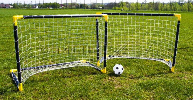 Kids Folding Football Goal 2 pcs. 91x61x46 cm