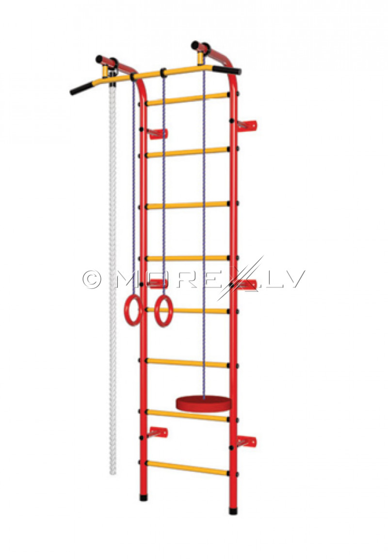 Детская шведская стенка Пионер-C1P красно-жёлтый