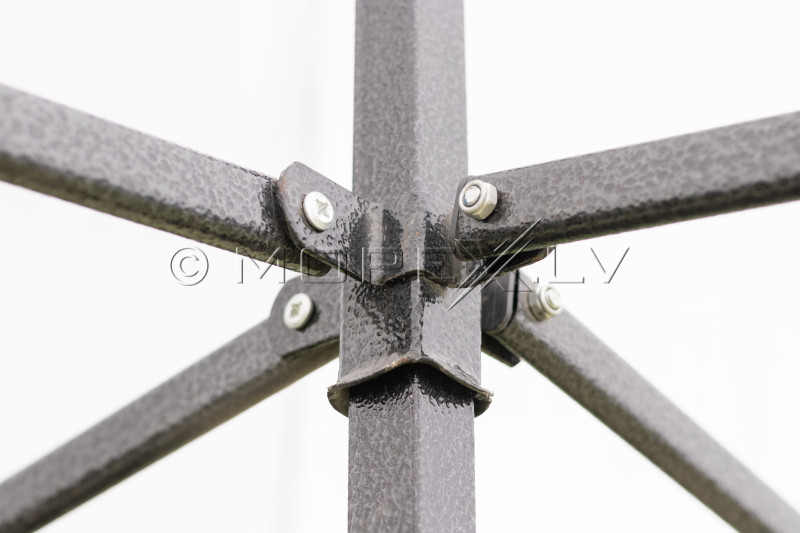 Pop Up Saliekamā nojume 2.92x2.92 m, ar sienām, Balta, H sērija, tērauds (tents, paviljons, telts)