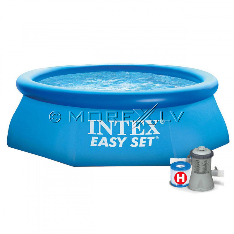 Täispuhutav bassein Intex Easy Set 244x76 cm, filterpumba (28112)