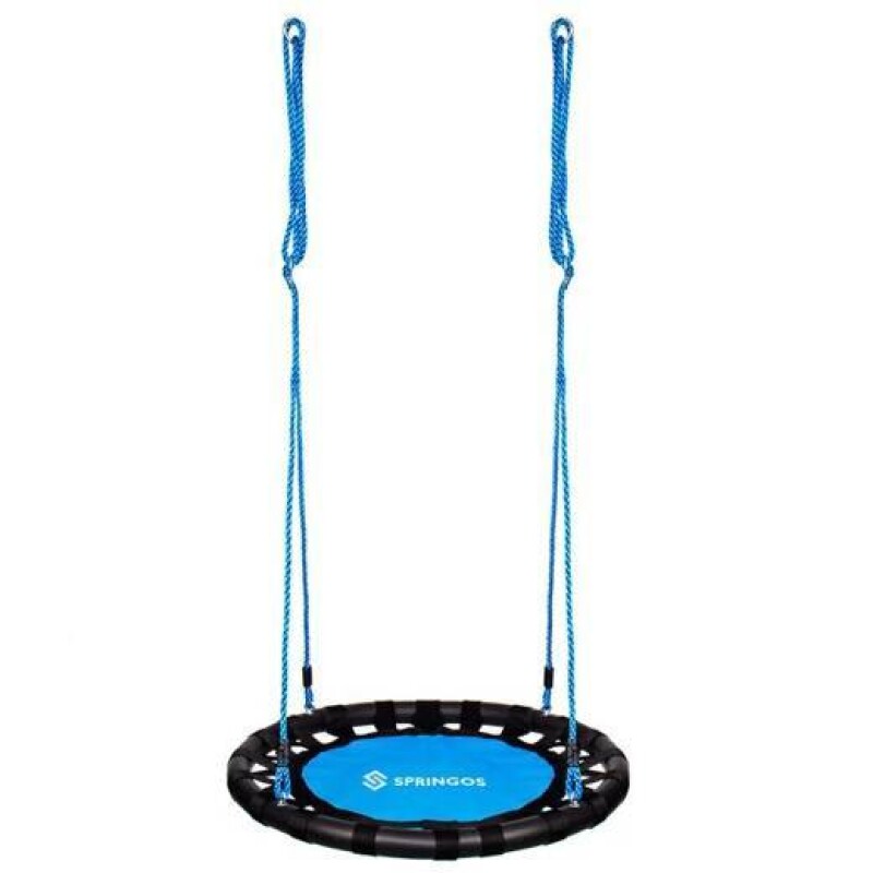 Children's swing Stork nest Ø 80 cm, black-blue