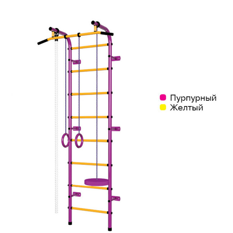 Sports complex Pioner-C1H purple-yellow (swedish wall)