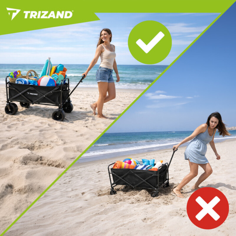 Collapsible Universal Wagon for Garden, Camping and Shopping