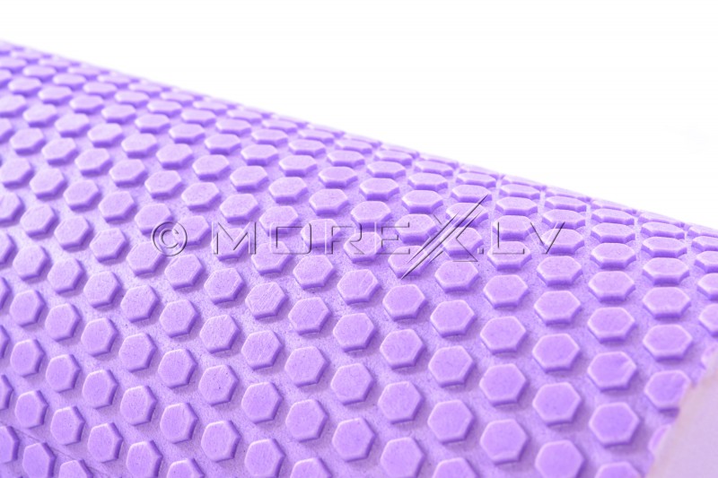 Masāžas jogas pilates putu rullis 30x15cm, violets (DY-FR-004)