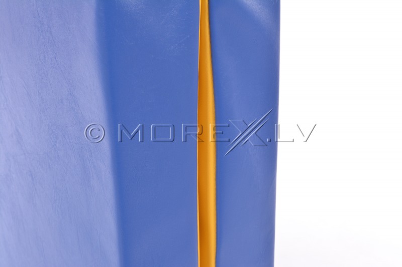 Mākslīgās ādas sporta paklājs 80x120cm zili-dzeltens