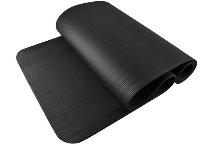 Yoga pilates exercise sport mat 181х61,5х1 cm black