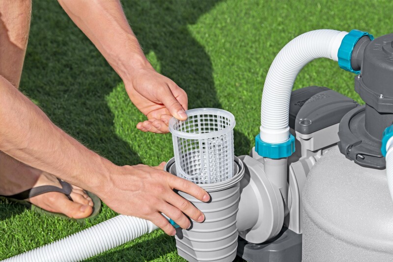 Bestway 58499 baseinu smilšu filtrs un sūknis 8327 L, tvertne 20 kg