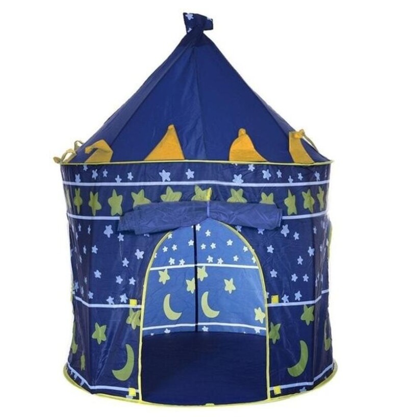 Tent for children – castle / palace, blue 105x105x135 cm