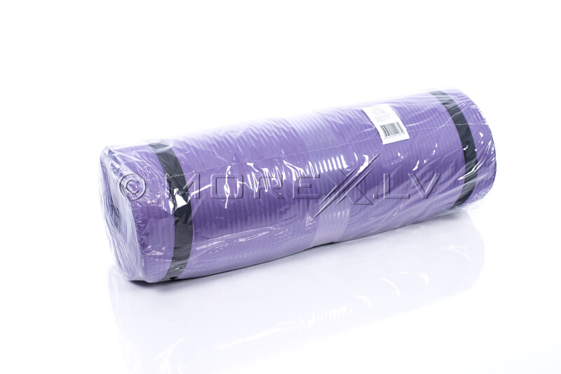 Спортивный коврик для йоги пилатеса аэробики 179х1,5х60 см фиолетовый