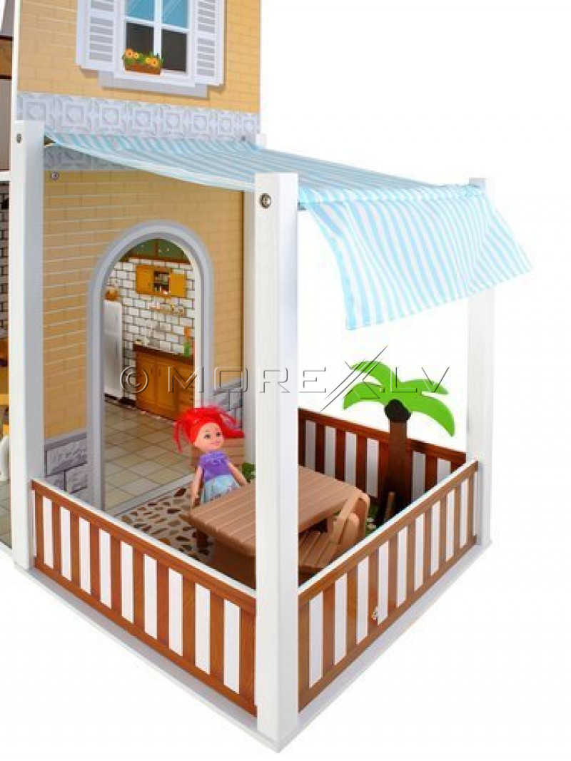 Big wooden dollhouse, 103х120 cm (9152)