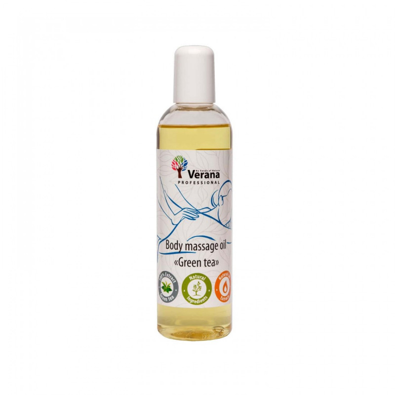 Body massage oil Verana Professional, Green tea 250ml