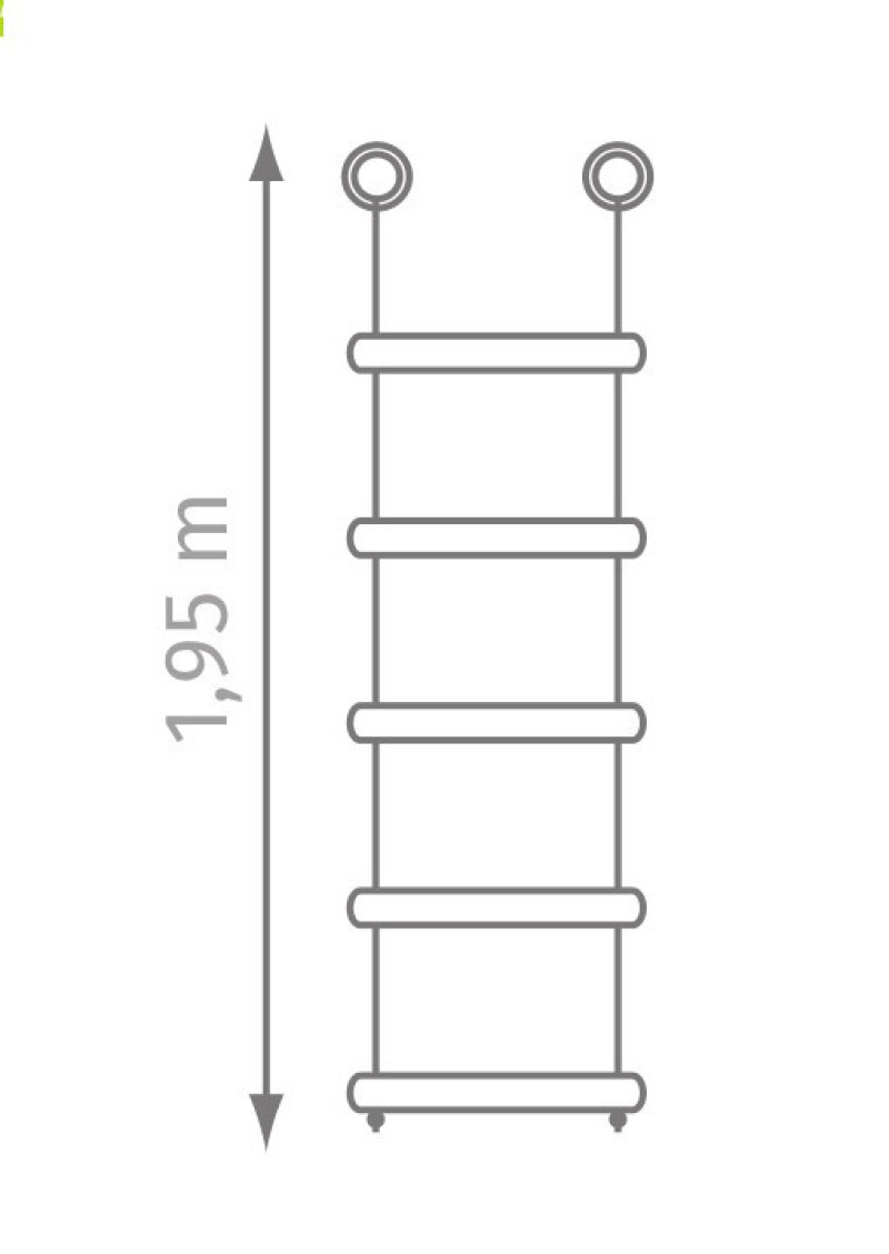 Rope ladder КВТ 195 cm, 5 bars