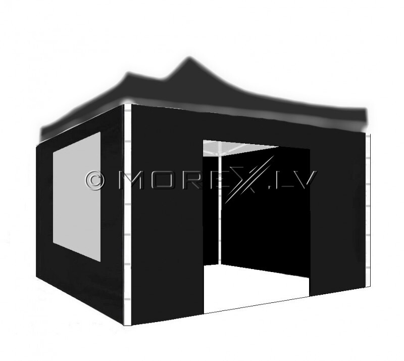 Walls for canopy, 3x3 m, 4 pcs, black colour, fabric density 260 g/m2