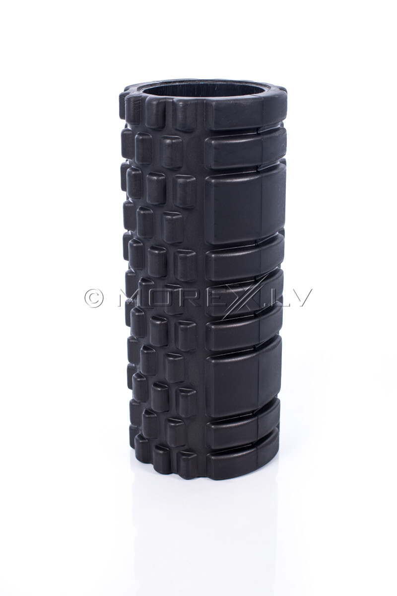 Massage Foam Roller Grid Roller 33x14cm, black