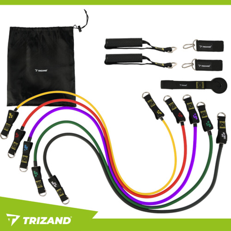 Set of exercise bands - expander, 5pcs