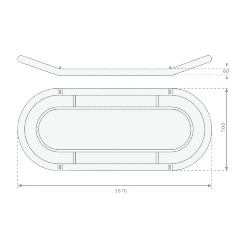 Качели - гнездо Лодка NEST-7, овальные 167x70 см, черные