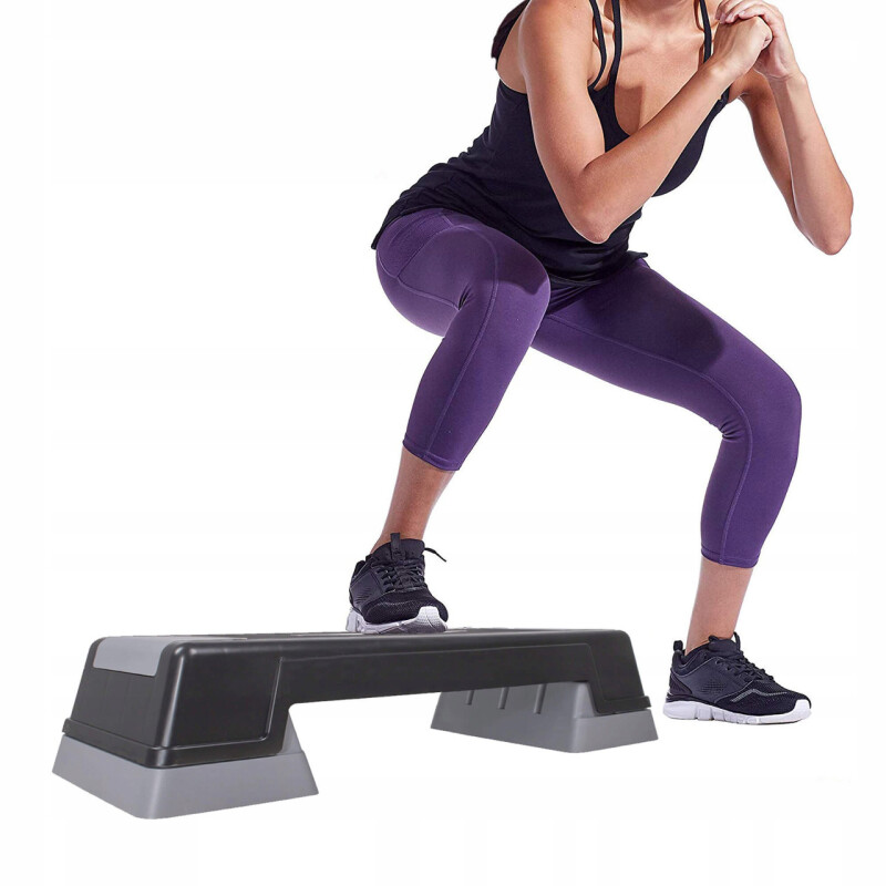 Aerobic Fitness Step Platform 3 levels of height, 70,5 x 27,5 cm