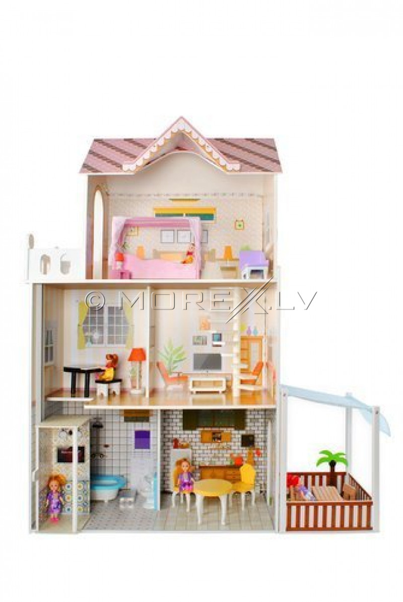 Big wooden dollhouse, 103х120 cm (9152)