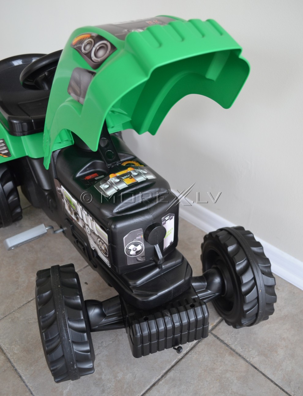 Bērnu traktors ar piekabi - Smoby Green (rotaļlieta)