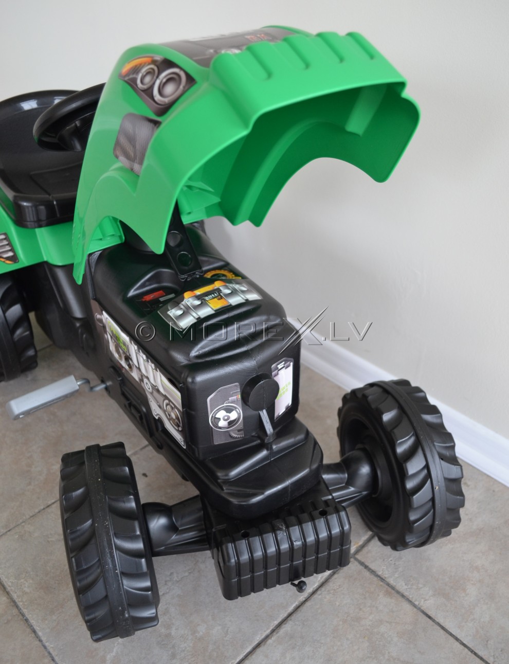 Childrens Tractor with trailer - Smoby Green (toy)