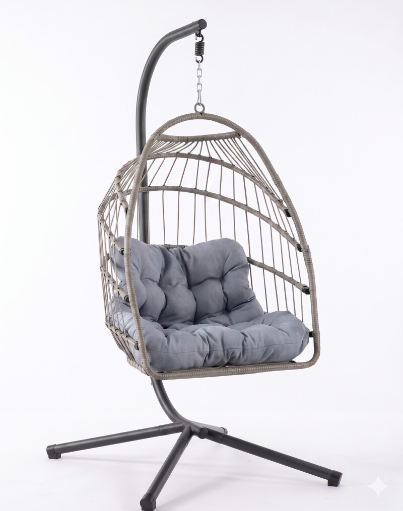 Foldable Hanging Egg Chair EGG-5 with Stand