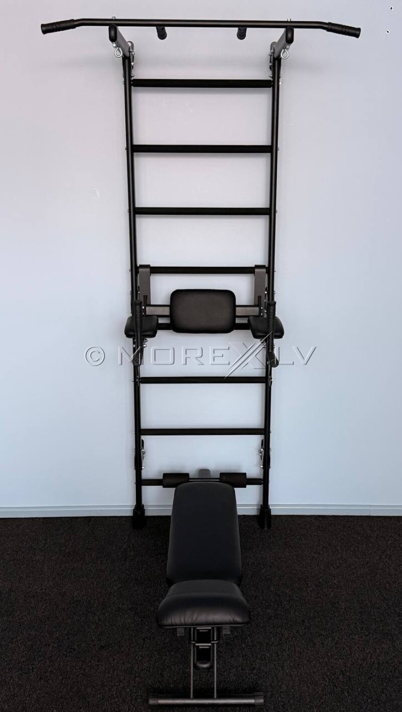 Sporta komplekss zviedru siena STRONG-3 Black - tika izmantots vienai fotosesijai!