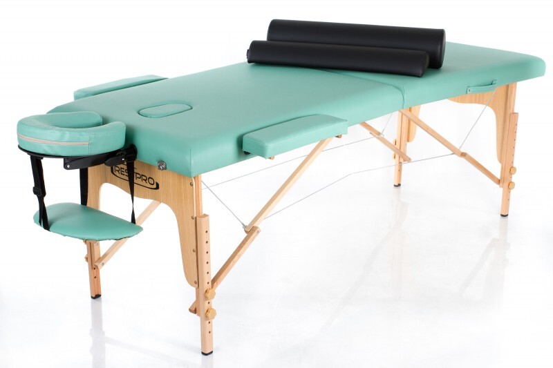 Massage Table + Massage Bolsters RESTPRO® Classic-2 Blue-green
