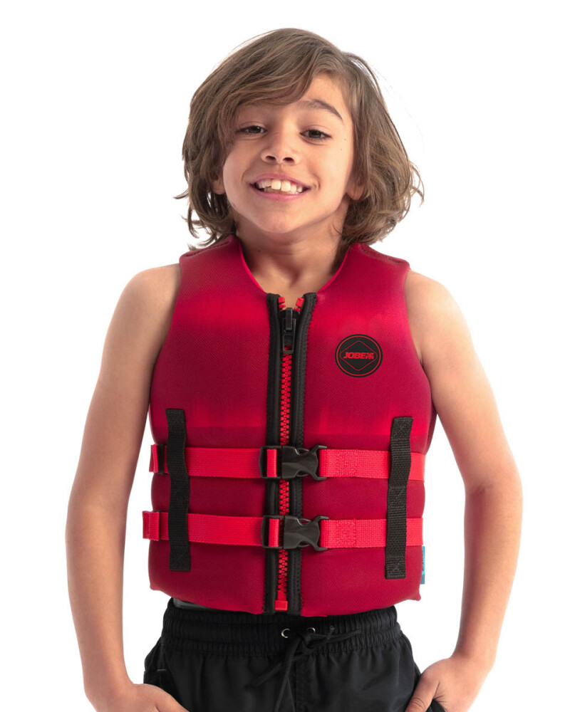 Ūdenssporta veste-peldveste bērniem Jobe Neoprene Life Vest, sarkana