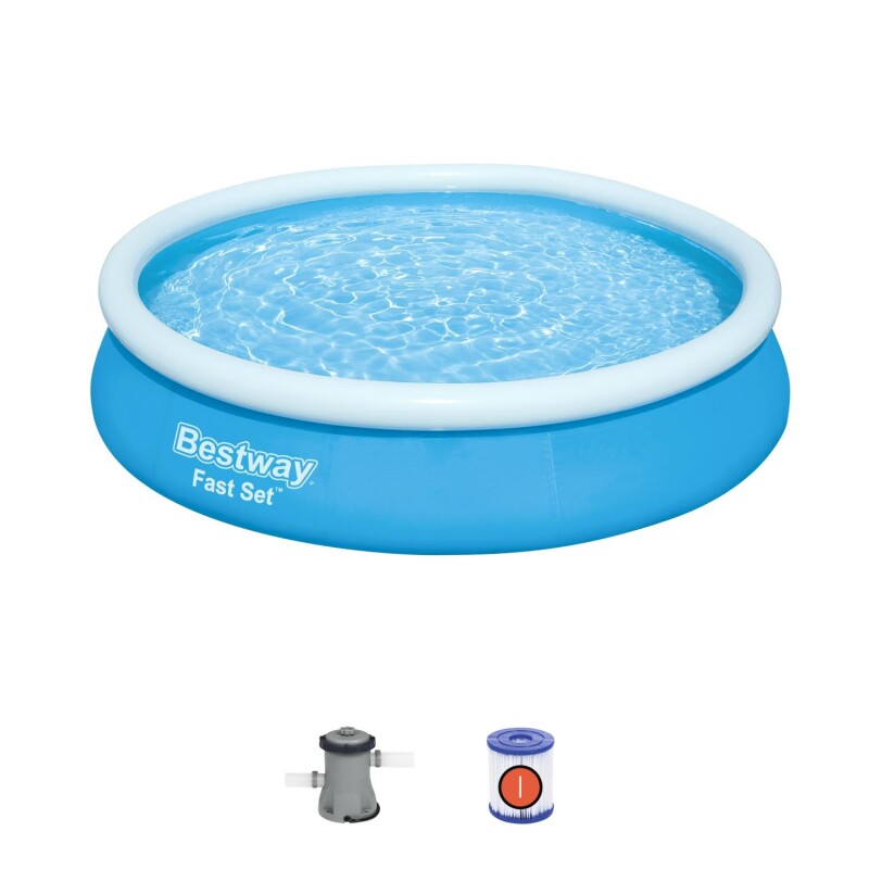 Baseins Bestway Fast Set 366х76 cm Pool Set, ar filtra sūkni (57274)