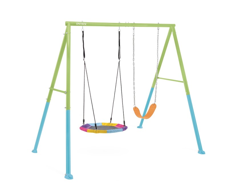 Kids Swing Set Stork nest (2in1) Ø 81 cm, Intex 44125