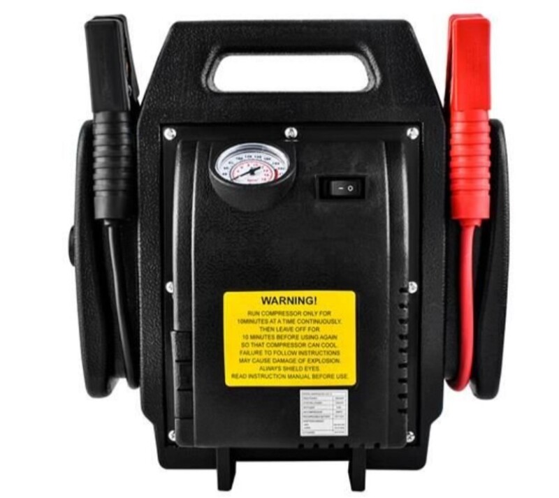 Car Battery Charger Starter 12V + Air Compressor