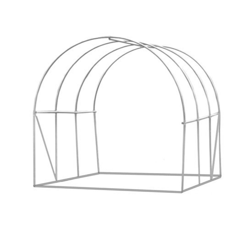 Arkveida plēves siltumnīca 4 m² (2x2m)