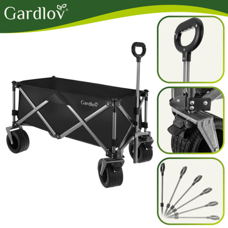 Collapsible Universal Wagon for Garden, Camping and Shopping