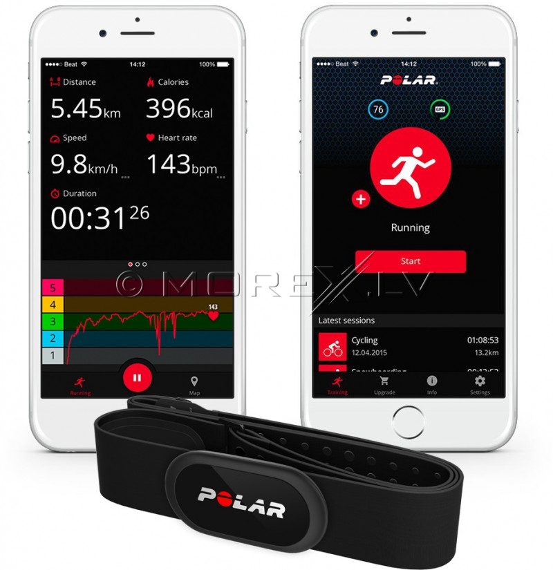 Polar H10 Heart Rate Sensor M-XXL, black