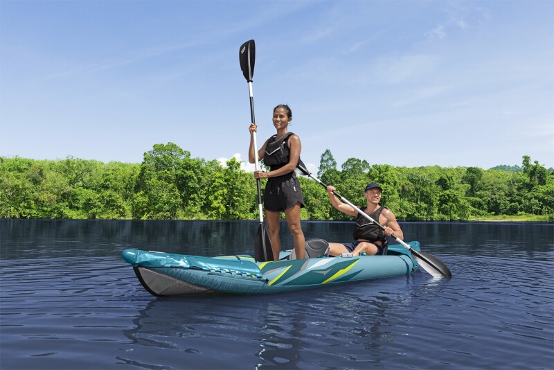 Two-seat inflatable kayak Bestway Waypoint Elite X2, 382x101x35cm, 65167