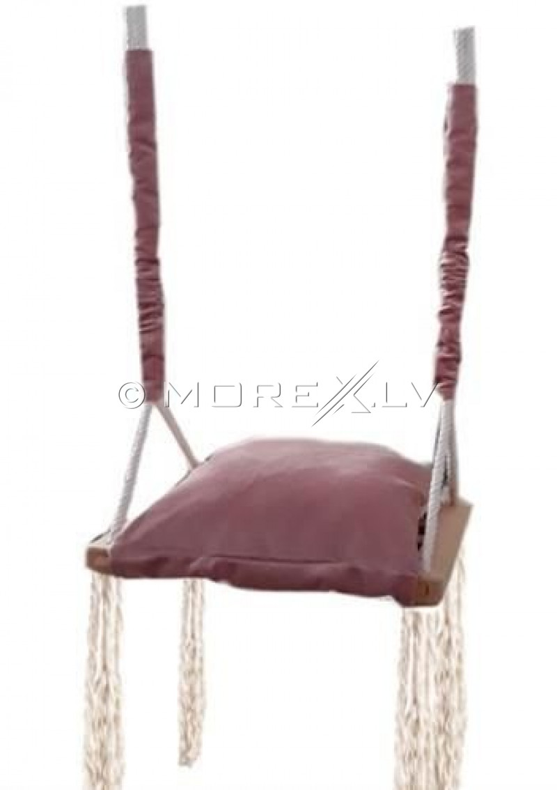 Wooden swing chair for kids, 3in1, brown