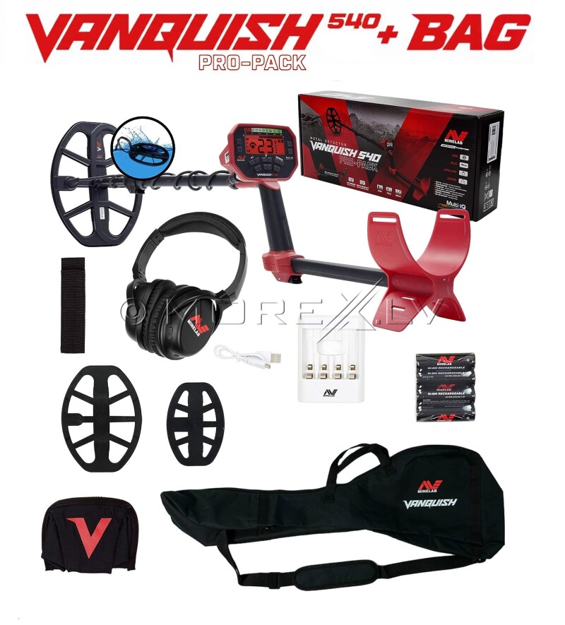 Metāla detektors Minelab Vanquish 540 Pro-Pack + DĀVANA: SOMA