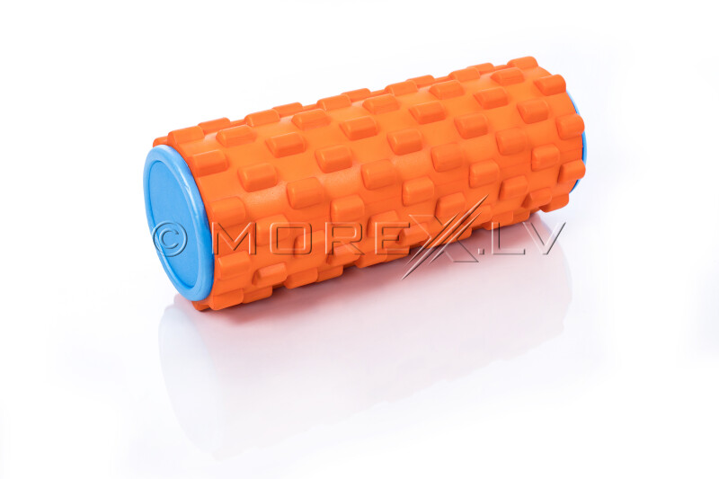 Massage Foam Roller Grid Roller 33x14cm, orange