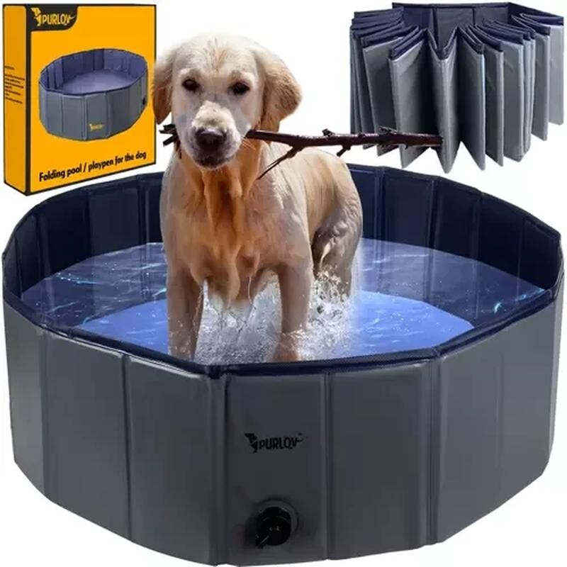 Folding dog pool/pen 100x30