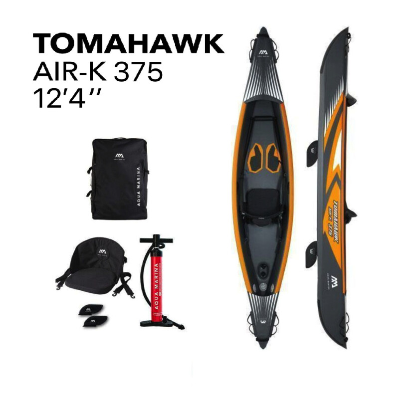 Inflatable kayak Aqua Marina Tomahawk 375x72 cm AIR-K 375