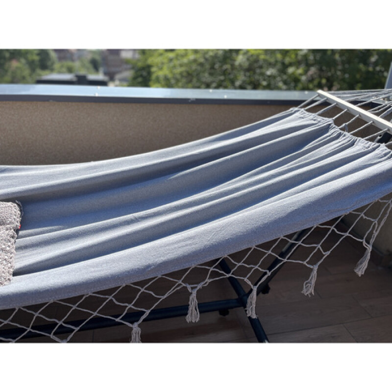 Hammock-garden swing 200x150 cm, grey
