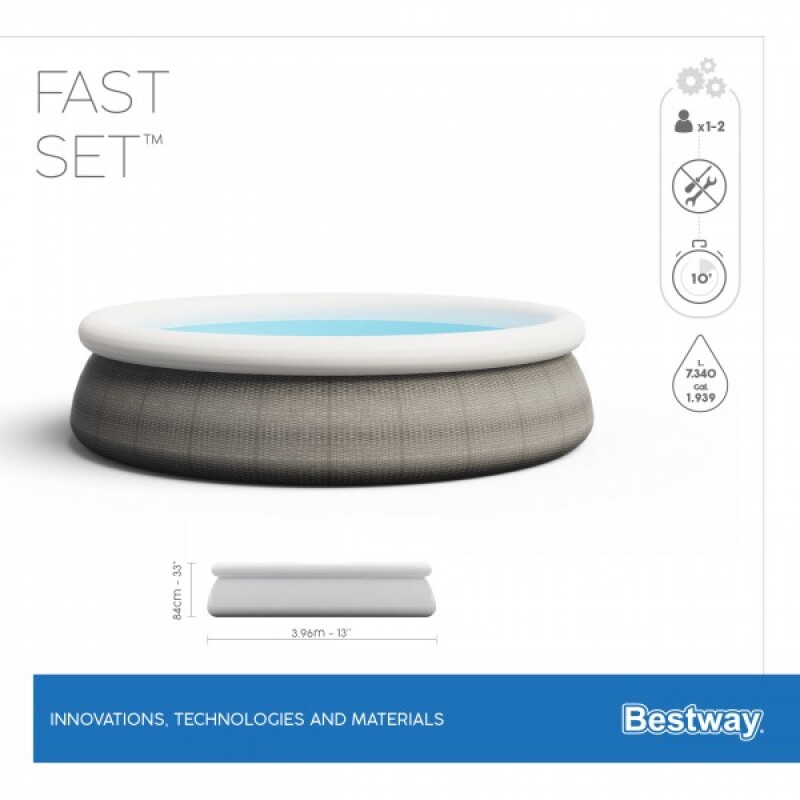 Baseins Bestway Fast Set 396х84 cm Pool Set, ar filtra sūkni (57376)