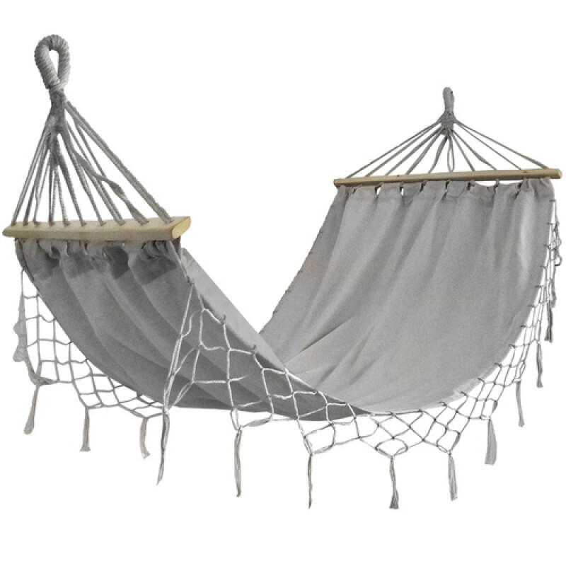 Hammock-garden swing 200x150 cm, grey