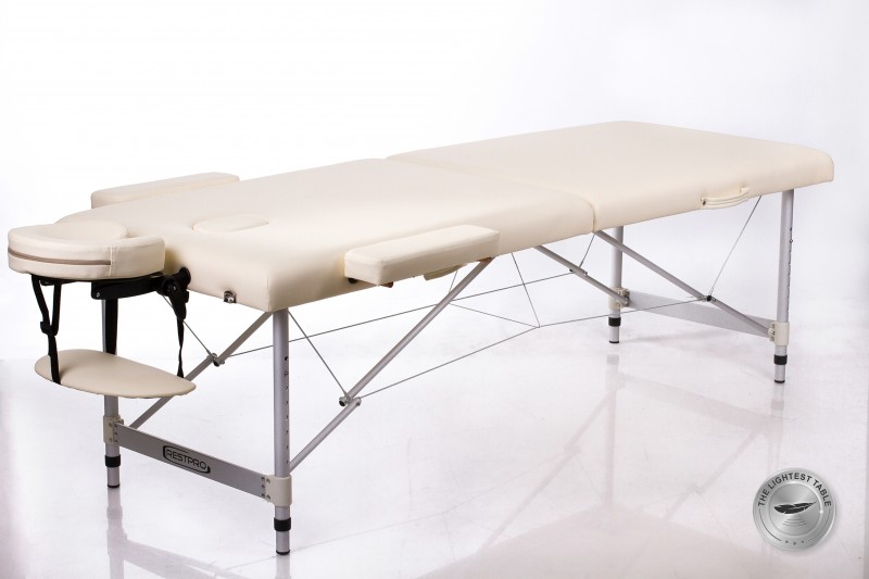 RESTPRO® ALU 2 (L) CREAM Portable Massage Table