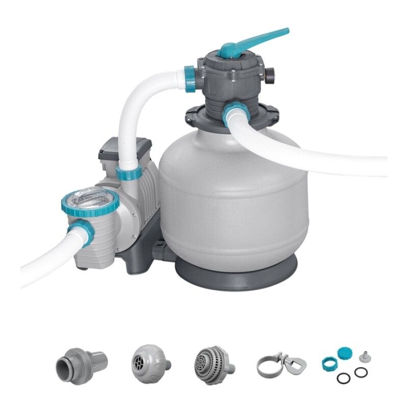 Bestway 58486 baseinu smilšu filtrs un sūknis 11355 L, tvertne 36kg